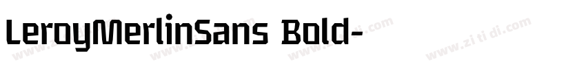 LeroyMerlinSans Bold字体转换